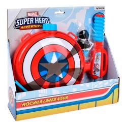 Mochila Lanza Agua Capitan America Marvel Super / Diverti