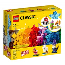 Set De Construcción Lego Classic Creative Transparent Bricks 500 Piezas  En...