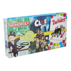 Pack 3 Juegos Monopoly Clásico  + Clue + Twister