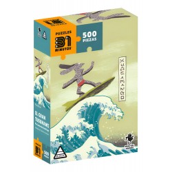 Puzzle 31 Minutos 500 Piezas Fractal - El Gran Tusunami