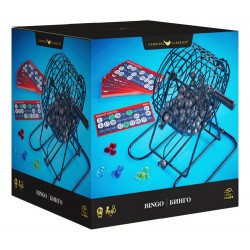 Set Bingo Deluxe Metal Completo Fichas Tombola