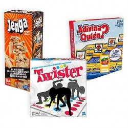 Pack Juegos Jenga + Twister + Adivina Quien