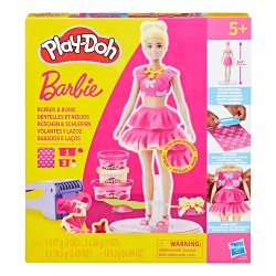 Play Doh Barbie Muñeca Volantes Lazos Plastilina / Diverti Fucsia