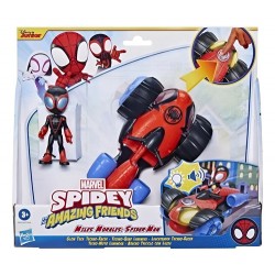Spidey Vehículo Con Luces - Miles Morales - Hasbro / Diverti
