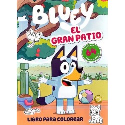 Libro Para Niños Bluey El Gran Patio - Colorear / Diverti