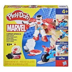 Plastilinas Play Doh Marvel Moto Cortadora Capitán América