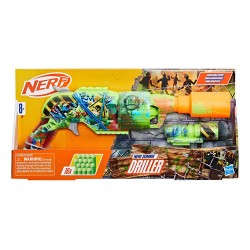 Lanzador De Dardos Nerf Zombie Driller - Hasbro / Diverti - Verde