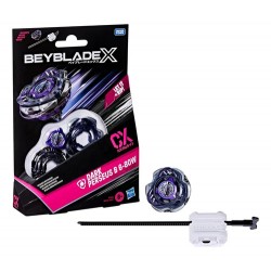 Beyblade X Dark Perseus B 6-80w Cx Hasbro + Lanzador / Div Morado