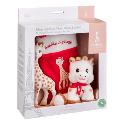 Mordedor Sophie La Girafe Jirafa - Coleccion De Navidad Rojo