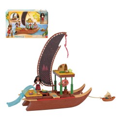 Set De Canoa De Aventuras Jbt54 Disney Moana 2 Mattel Marrón Claro