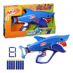 Lanzador Nerf Junior Wild Sharkfire + 8 Dardos / Diverti