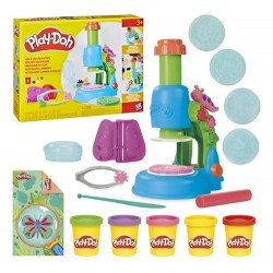 Set Play Doh Microscopio Luminoso + 5 Masas / Diverti