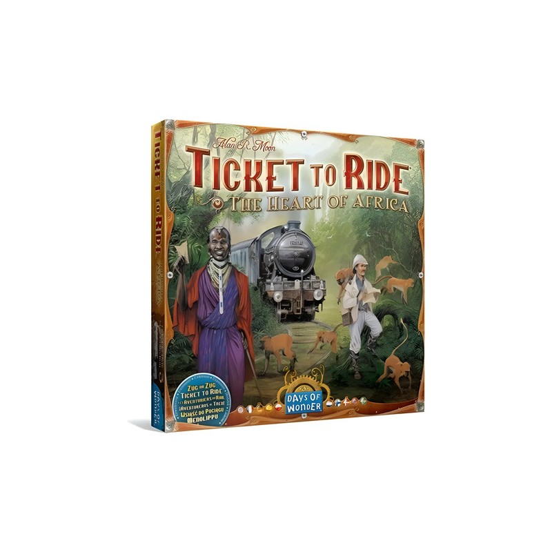Caja de Ticket To Ride El Corazón De África