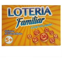 Juego Loteria Familiar 48 Cartones Y 90 Fichas