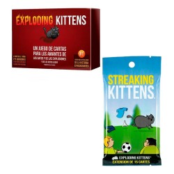 Pack Exploding Kittens + Streaking Kittens - Español
